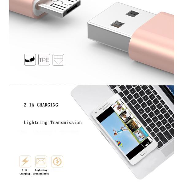 USB Type C Cable Braided Charging Micro USB Cable High Speed Charging Cord Metal Housing For Note 8 for huawei xiaomi