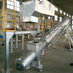 Recycling Stainless Steel Auger Conveyor Customized Auger Screw Feeder