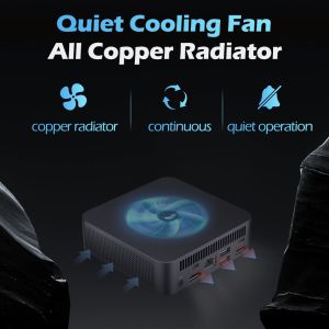 Single LAN Dual HDMI Intel N100 Mini PC DDR4 16GB For Home Office