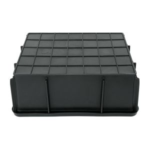 Black Soldier Fly Plastic Crates 360x270x130mm for Transportation and Organizati