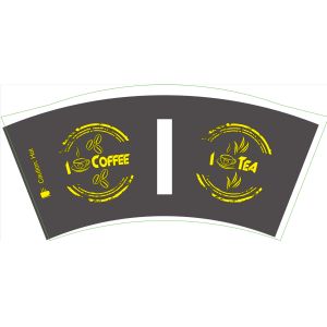 High Stiffness Customized Logo Printing Paper Cup Fan with PE Coated Raw