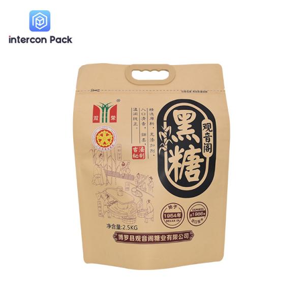 Resealable Paper Plastic Composite Bag Hot Pressing For Potato Chips Crisp