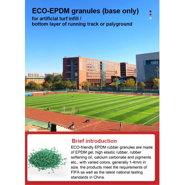 Custom Color Eco EPDM Granule - Non-Toxic Material for Playground Safety Flooring