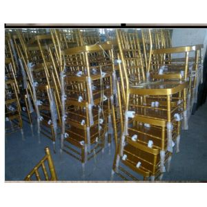 Plastic Acrylic Gold Resin Tiffany Chiavari Dining Chair For Wedding