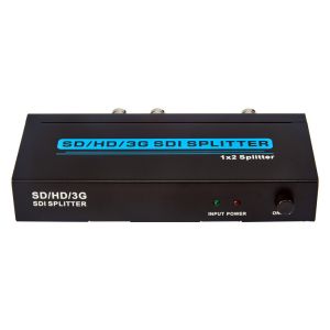 Lossless 3Gbps 1080P SD 1 X 2 SDI Signal Splitter