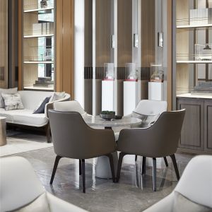 Leather Commercial Dining Room Chairs For Banquet / Hotels / Restaurants