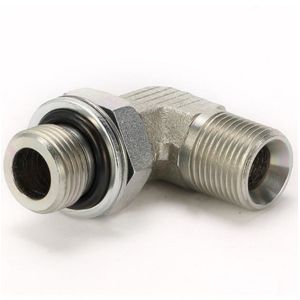 Stainless Steel O-Ring Face Seal 90 Degree Union 3/8 Elbow Fitting Customized