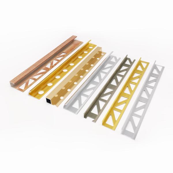 Buy 10mm Aluminium Tile Trim , L Shaped Aluminum Trim Ceramic Protection at wholesale prices