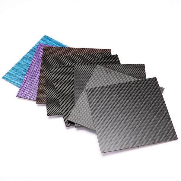 Buy 400X500X1.0MM Corrosion Resistance 3K Carbon Fiber Plate Plain Weave Sheet at wholesale prices