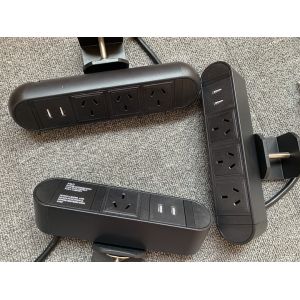 110-250V Clamp Desk USB Power Outlet With GST 18/3 Plug CE CCC ROHS