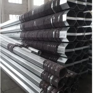 Polygonal ODM or OEM Telescopic CCTV Camera Pole for Parking Lot Monitoring