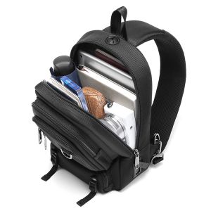 Travel One Shoulder Backpack Mens Sling Bag Preppy Style Dismountable