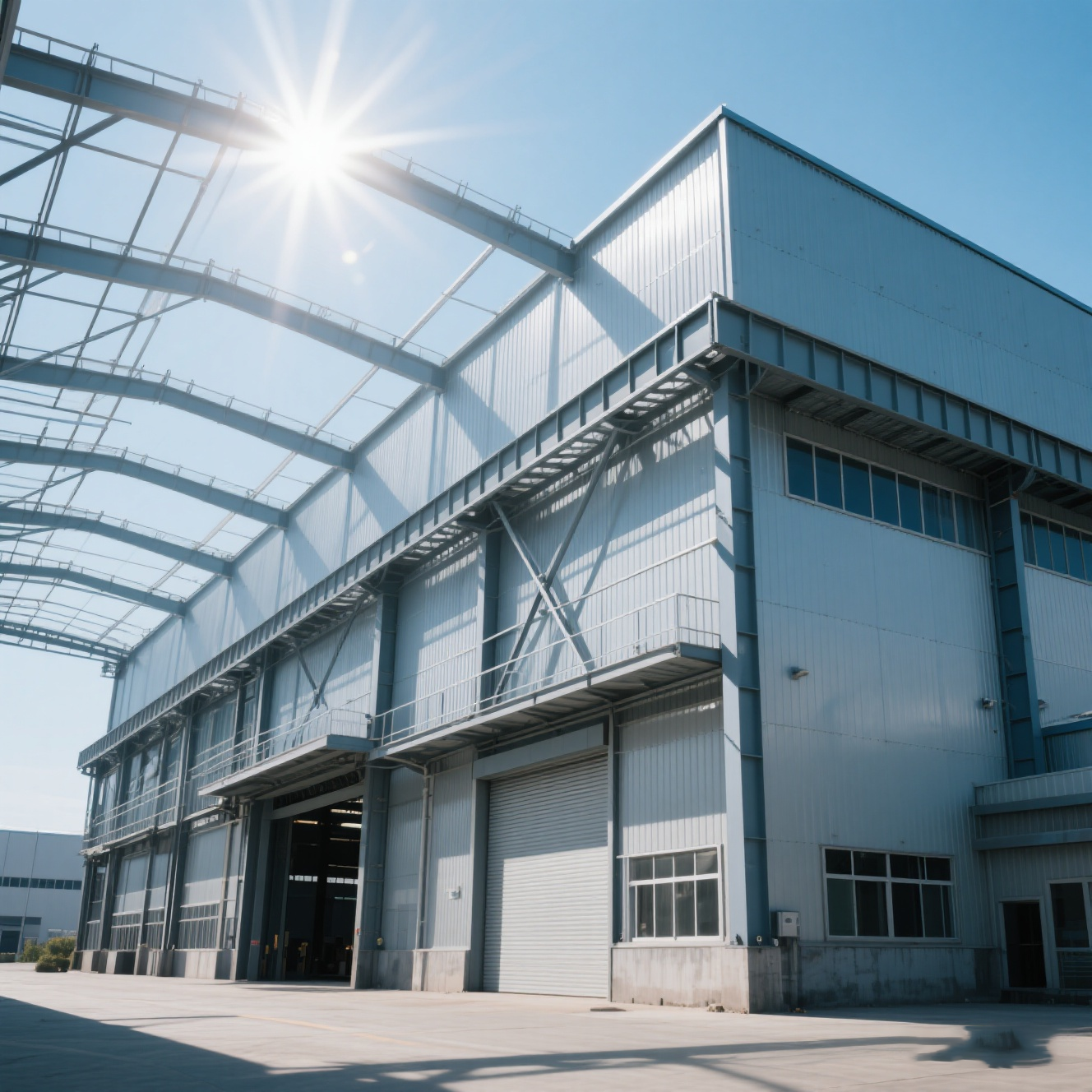 ISO Insulated Steel Frame Buildings Hot Rolled Steel Sustainable Recyclable