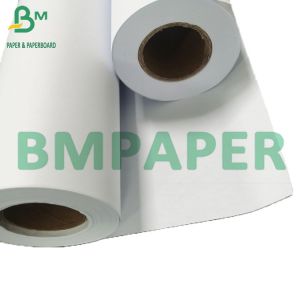 20lb Uncoated White CAD Plotter Paper Engineering Roll Bond Paper For Printing