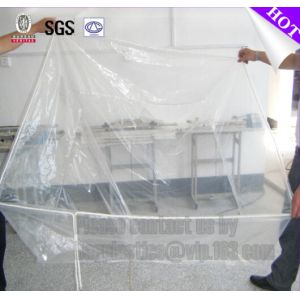 Plastic flat bottom vinyl cover /plastic poly pallet cover, Big square bottom