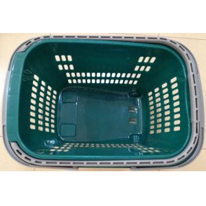 36L Shopping Basket With Wheels Grocery Hand Cart 540×380×380 mm