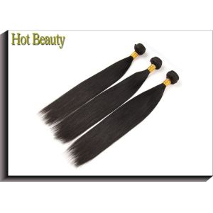 Brazilian Human Hair Grade 6A Virgin Hair , Silk Straight Human Hair Weave Weft