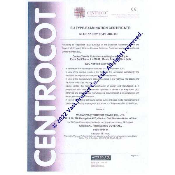 CE Type5&6 Disposable Hooded Coveralls Durable Waterproof Wholesale Suit