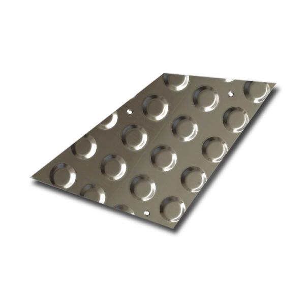 Buy 2b Finish Stainless Steel Checker Sheet With Flat Round Projections at wholesale prices