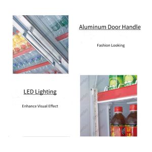 Microcomputer Commercial Soda Refrigerator 600L 320w 6 Shelves