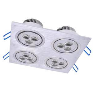 85~265V AC 12W 175mm * 175mm Square LED Ceiling Lamp