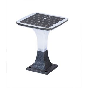 Modern Aluminum Solar Powered Lawn Lights , All In One Solar Bollard Light