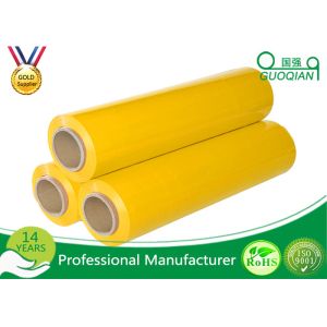 Yellow Packaging Stretch Wrap Film PE Material For Lastic Raw Material