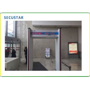 Remote Control Walk Through Metal Detector Gate 6 Zones With Led Digital Count