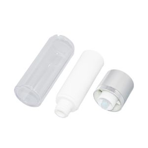 China 37mm Round Rotating Lift Personal Care Airless Pump Bottles For Cosmetics on sale