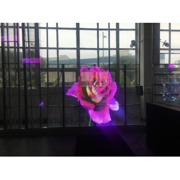 Commercial Advertising Transparent Glass LED Screen Outdoor SMD1921 1/ 2 Scan ODM