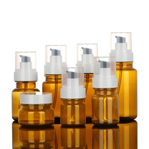 PET Plastic Cosmetic Jars With Lids Airtight Leakproof Refillable