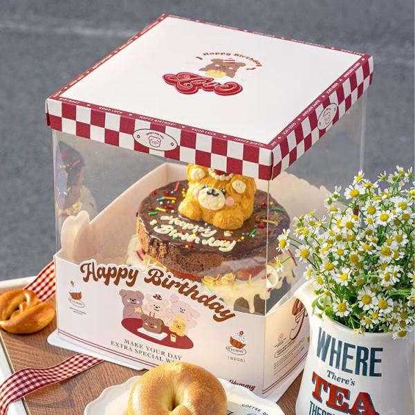 Custom Made Cake Packaging Boxes With Printing And CMYK / Pantone