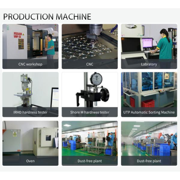 NR CR NBR EPDM Molding Silicone Parts 20-90 Shore A Customized