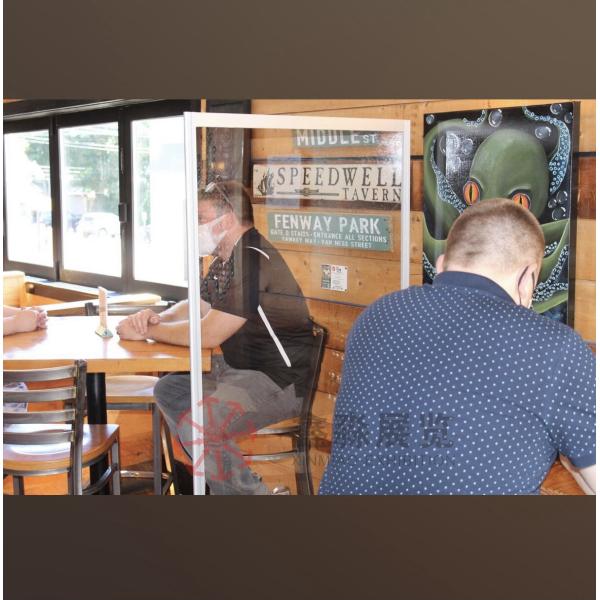 Clear room divider healthy safeguard adjustable screen sneeze shield Restaurant