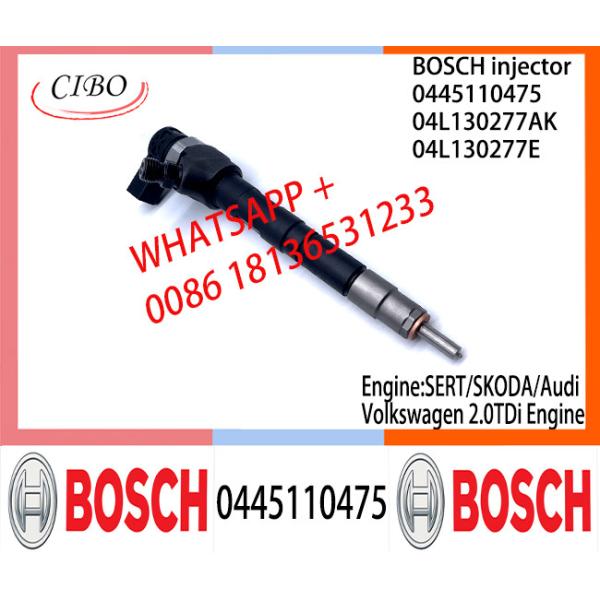 BOSCH injetor Common Rail Fuel Injector 0445110475 0986435242 04L130277AK 04L130277E For SERT/SKODA/Audi/Volkswagen