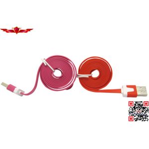 New Arrival 1.0 Meter USB 2.0 Micro USB Data Cable For Iphone 4 Multi Colors