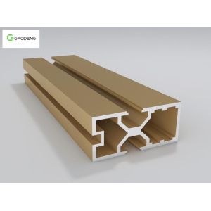 Custom Extrusion Aluminum Profile Anodized Powder Coated Wood Grain