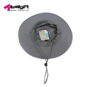 Breathable Custom Logo Hats Mens Fishing Hat Sun Protection with long string