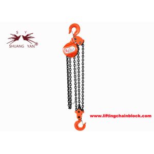 China 7.5\8 Ton Manual Chain Block With Forged Robust Hooks And G80 Chain 3m-12m on sale