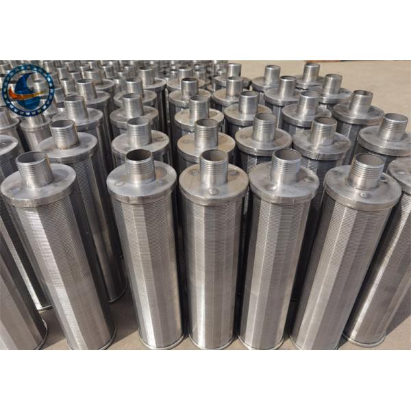 0.5mm Slot Stainless Steel 316l Wedge Wire Screen Nozzle With 1" Male Threaded
