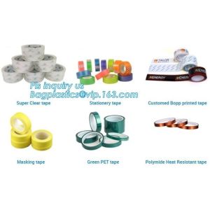 super clear tape stationery tape,green pet tape,polymide heat resistant tape,pvc
