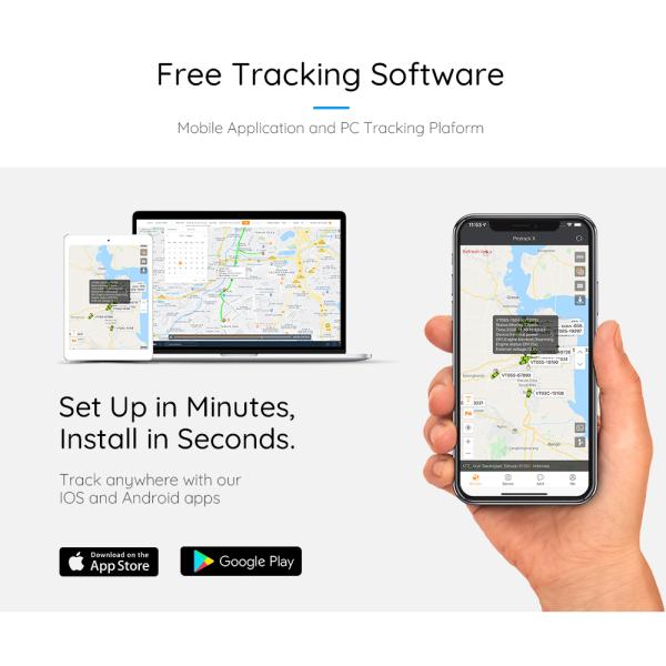 15000mah ACC Magnetic Car Gps Tracker Trace Playback Dc100v LBS