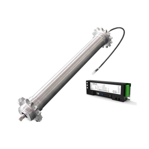 300W Pallet Motor Driven Roller With Stainless Steel Sprockets On Both Ends 76mm