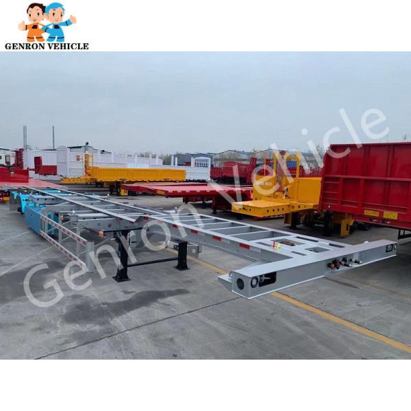 Buy 40ft Container Transport 50 Tons Skeleton Semi Trailer at wholesale prices