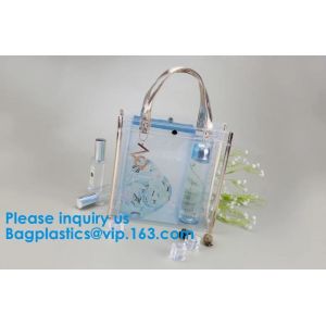 Shiny Transparent Hologram Holographic Tote Bag PU Handbag Shoulder Bag
