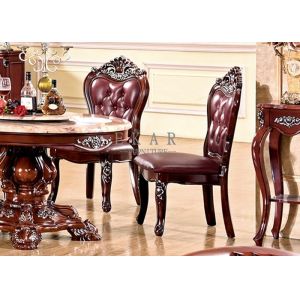 China luxury wooden upholstery wood dining chair on sale