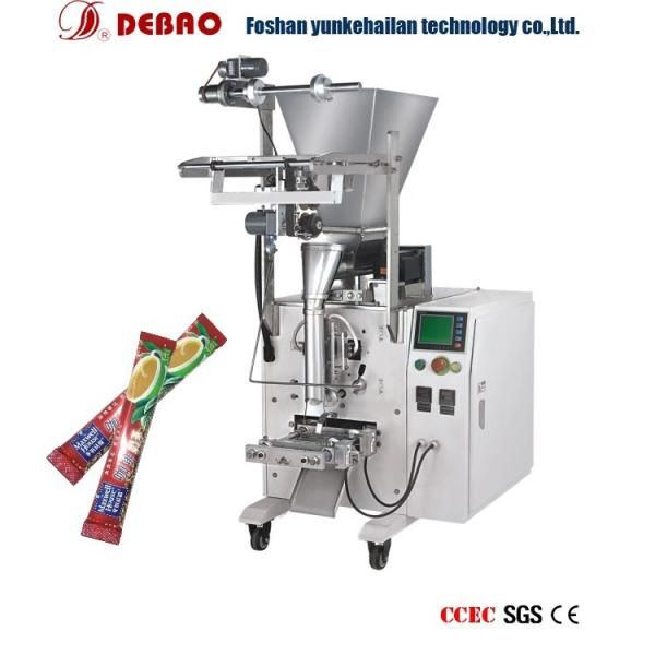PLC Control Automatic Spice Packaging Machine , Precise Sugar Sachet Packing