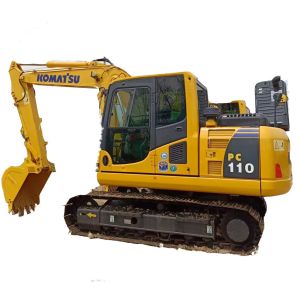 Quality Original Komatsu PC110 Excavator with 0.6M³ Bucket Capacity and 11ton Operating Weight for sale