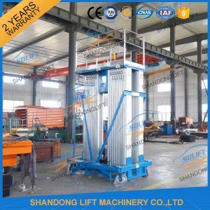 Aluminium Vertical Mast Elevator Aerial Maintenance Mast Lift
