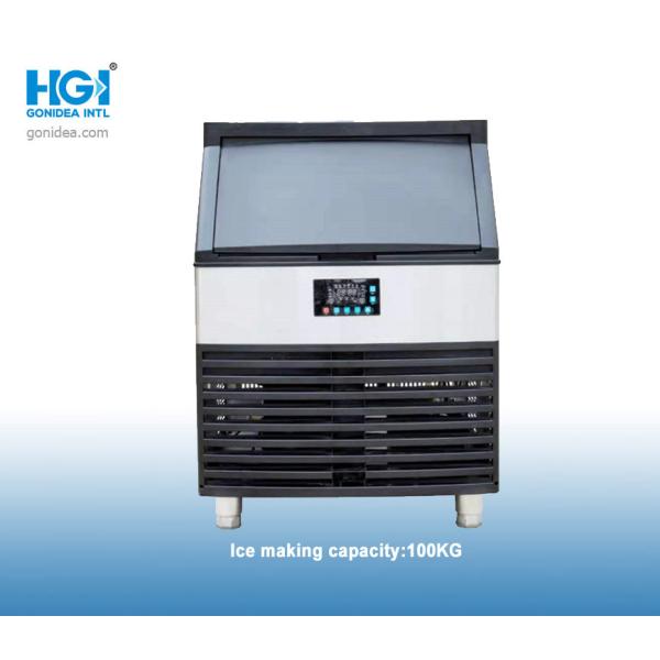 Buy 100kg Commercial Automatic Ice Maker Black 220lbs 36L Water Tank at wholesale prices